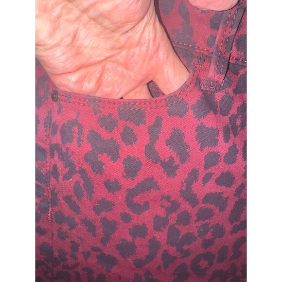 NWT Social Standard By Sanctuary Animal Print Leppard Ankle Skinny Jeans Size 8 - Picture 11 of 14